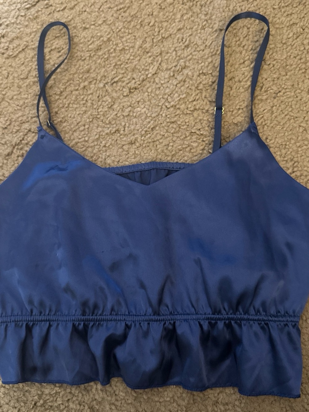 Navy Satin Cami Top - Women's Intimates & Sleepwear